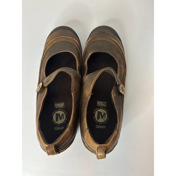 Merrell Plaza Emme Brown Mary Jane Performance Outdoor Women's Shoes SZ 8 - Picture 4 of 7